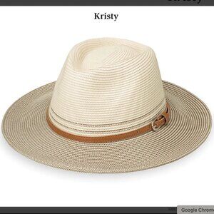 Women's Kristy Sun Hat in Ivory/Stone